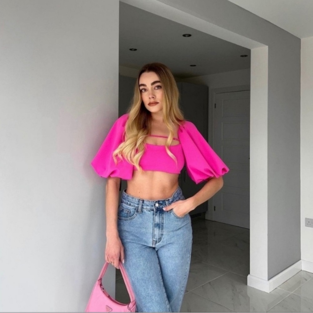 ZARA Balloon Sleeve Top